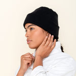 Black Golightly Cashmere Watchcap 