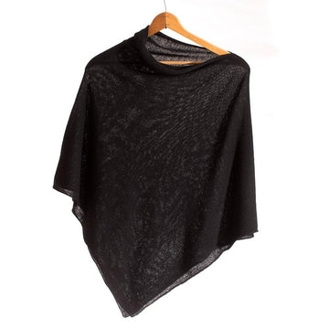 golightly cashmere the cashmere poncho black